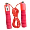 Jump Ropes Rope Bearing Design Justerbar sportförsörjning Fitness Träning Svamphandtag -Gratis hoppning med Counter1