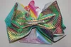 JoJo Siwa Holographic Mermaid Haarschleife DAZZLE SHIMMER Dance Haarschleifen Cheerleader Bow MAGICAL METALLIC IRIDESCENT