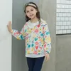 키즈 디자이너 의류 소년 소녀 재킷 코트 지퍼 방수 재킷 어린이 표범 공룡 방수 후드 패션 어린이 재킷