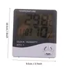 Digital LCD-luftfuktmätare Termometer med klockkalender Larmbatteri Driftstemperatur Hygrometer Hushållsprecisionsklocka VT1373