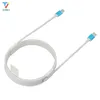 100 pcs/lot 1 m/2 m blanc rond F support en carton type-c à type-c câble Android câble de données de charge rapide pour Samsung huawei xiao