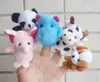 Vendita calda! Express Finger Puppets Peluche Talking Puntelli 10 diversi animali impostati giocattoli per bambini piccoli