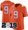 Herr 9 Joe Burrow Amerikansk fotbollströja NCAA LSU Tigers college Clemson Tigers 16 Trevor Lawrence 9 Travis Etienne Jr. University Tröjor