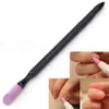 Tvåvägs nail art cuticle remover scrub polsk kvarts pusher stick penna sked manicure pedicure reparation care nail cuticle verktyg rra942