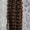 I Tip Haarverlängerungen, mongolisches Afro-Kinky-Curly-Jungfrau-Haar, 100 g, 100er-Farben, unverarbeitetes brasilianisches Echthaar