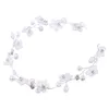 US Magazyn Włosy Dekoracji Srebrny Drut aluminiowy Kwiat Hair Hoop Pearl Crystal Wedding Dress Decoration Biżuteria Biżuteria Prezent