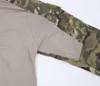 S-5XL Stor storlek Taktisk tröja Uniform Utomhus Camouflage Combat Kläder Vandring Tops Toppar Långärmad Armé Fläktskjorta