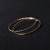 Złoty geometryczny pierścionek dla kobiet biżuteria moda urocza cienki szczupły pierścień stawowy zestaw kobiecy prezenty imprezowe Whole8642124