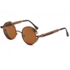 Großhandels-Heißer verkaufender runder Metall-Steampunk-Sonnenbrille-Mann-Frauen-Art- und Weiseglas-Marken-Unisex-Retro- Weinlese-runde Sonnenbrillen-Großverkauf