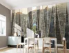 Online Wholesale Wallpaper Urban Architecture Geometric Lines Light Luxury Indoor TV Background Wall Decoration Mural Wallpaper