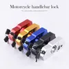 CNC Motorcycle Handlebar Lock Theft Protection Handset Brake Lever Disc Locking For Honda Kawasaki Yamaha