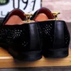 Hot Sale-R Skor Nya Mens Fashion Casual Flats Mäns Designer Klänning Skor Sequined Loafers Mäns Platform Driving Shoes