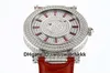 GS 2019 New woman designer watch FM.800 오토매틱 사파이어 Full Diamond Steel Case calfskin strap 투명 case 백 숙