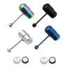 Vibrating Tongue Rings Anodized Surgical Steel Tongue Barbells With Two Batteries Body Piercing Jewelry For Men and Women