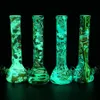 glow in the dark Beaker base water smoke pipe bong glass bong dab rig for smoking herb tobacco flower alien spider