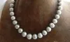 Fine Pearl Jewelry 18inches 1213MM high quality gray pearls Strings necklace14k5941051