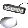 Strålkastare 18W Motorcykel Electric Vehicle Led Work Light Bar Flood Offroad bilbåtbil Kör dim