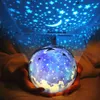 Neue Magie Stern Mond Planet Rotierenden Galaxy Projektor Lampe LED Nachtlicht Kosmos Universum Luminaria Baby Lichter Für Geschenk Sternen himmel