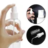 Atacado vazio PET de plástico Frascos do pulverizador 120ml Refillable Limpeza Plastic Bottle Perfume Spray com Belas Cap Atomizador Névoa