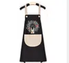 Apron kitchen waterproof oil-proof for women men sleeveless lovely cartoon cooking aprons with pocket home unisex