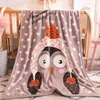 Home Textiel Kinderen dekens Flanel Duck/Cat/Dog Styles Warme cartoon deken glad flanels deken baby beddings swaddling deken1 x1.4m i110