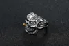 Hegemonic Diamond Skull Titanium Steel Ring Personality PunK Men039s Ring Jewelry European and American4277329