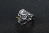 Hegemonic Diamond Skull Titanium Steel Ring Personality PunK Men039s Ring Jewelry European and American9984028