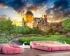 Custom wallpaper 3d HD fantasy castle back garden landscape painting living room TV background wall silk mural wallpaper