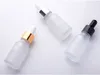 E Liquid Empty Glass Bottles Wholesale 15ml Frosted Clear Small Glass Dropper Bottles With Gold Black Silver Dropper Cap