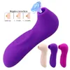 Mini vibrador Clit Sucker oral lengua lamiendo coño vibrante del pezón que aspira el mamada estimulador del clítoris de la hembra adulta del sexo juega