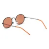Petites lunettes de soleil ovales femmes polarisées uv400 monture en métal lunettes de soleil rondes pour hommes 2023 rouge orange bleu style d'été