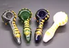 Glow In The Dark Heady Glass Smoking Pipes 4 Inch Spoon Scorpion Luminous Hand Pipe Oil Burner Tobacco Accessories
