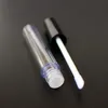 3ML ML Empty Lip Gloss Containers Bottle Cosmetic Container Tube W/ Plug Black Cap For Lip Samples Travel Split Charging DIY Makeup
