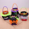 4 styles Halloween bonbons cadeaux sacs Trick or Treat sacs fourre-tout citrouille sorcière chat noir chauve-souris tissu bonbons sac à thème fournitures de fête JK1909PH