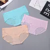 Sous-vêtements sans couture floraux Sexy couleur unie femmes culottes slips femmes Lingerie femmes vêtements volonté et sable livraison directe