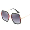 Senhoras High-End Big Box Sunglasses Marca Designer Retro Masculinos e Mulheres Óculos De Sol Metal Grande Quadro Designer Óculos Unisex Óculos UV400
