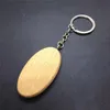 Blank Round Rectangle Wooden KeyChain DIY Promotion Customized Wood keychains Key Tags Promotional Gifts YD0470