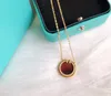 Fashion- Circle Necklace Luxury Jewelry S925 Sterling Silver 18k Gold For women Party Gift