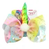 Livre DHL INS 8 Polegadas Arcos Barrettes Angel Hands Sereia Unicorn Design Clippers Girls Clipes Jojo Siwa Acessório de Cabelo