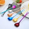 News Stainless Steel Heart-Shaped Coffee Stirring Spoon For Dessert Cake Sugar Ice Cream Tea Spoons Kitchen Cafe Wedding Spoon