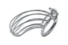 Santé et beauté Dispositif de chasteté masculine en acier inoxydable Anneau de pénis Cock Cage Virginity Lock Rings Sex Toys pour hommes 40mm / 45mm / 50mm