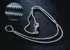 Hot sale Men women Necklace 12pcs/lot 925 sterling Silver 1.5MM Box Chain Necklace 16"/18"/20"/22"/24" for Pendants