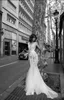 Liz Martinez Vintage 3D Floral Mermaid Abiti da sposa Modest Manica Corta Elegante Princess Castle Church Abiti da pesca