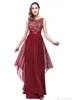 Vintage Lace A Line Cheap Chiffon Prom Vestres 2017 Imagem real requintada Dominada de Honra Vestidos de Casamento Formal Vestidos CPS1722585