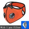 9 ألوان قناع ركوب الدراجات مقاوم للغبار مضاد للرياح مضاد للرياح مع 1 PCS تنشيط قناع الوجه Filter Mask قابلة لإعادة الاستخدام 3277686