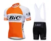 2024 Retro BIC naranja Ciclismo Jersey transpirable Ciclismo camisetas manga corta verano paño de secado rápido MTB Ropa Ciclismo B16