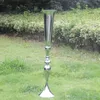 Nieuwe Royal Gold Silver Tall Big Flower Vaas bruiloft tafel centerpieces decor party road lead bloem houder metalen bloemrek voor DIY-evenement