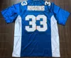 Tim Riggins # 33 Cuma Gece Işıkları Paachers Film Erkekler Futbol Jersey Tüm Dikişli Mavi S-3XL Yüksek Kalite Ücretsiz Kargo
