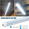 25pcs 8FT LED Lights Tubes V-Shape 72W 6000K Single Pin Fa8 Base T8 T10 T12 LED Fluorescent Bulbs Replacement 150W Equivalent