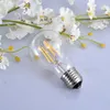 BRELONG DIMMABLE A60 Retro Edison LED-filamentlampor E27 COB Glasslampa 2W / 4W / 6W / 8W-filament AC220V för vit ljuskristalllampa